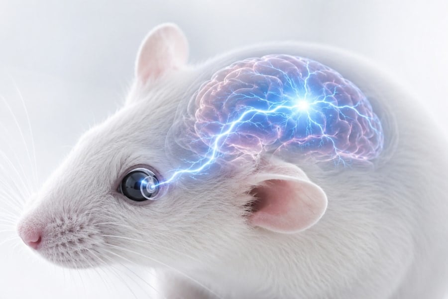 脳へ電気を送るコンタクトレンズで「うつ病が緩和」ーーマウス研究で実証