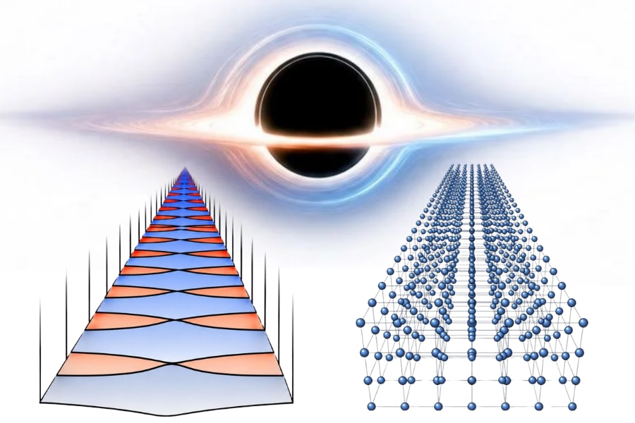 ブラックホールが生まれる直前、「時空は結晶」になる――時空結晶の数式化に成功