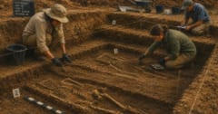 7000年前の「頭のない遺骨」を77体発見、スロバキアの画像 1/3