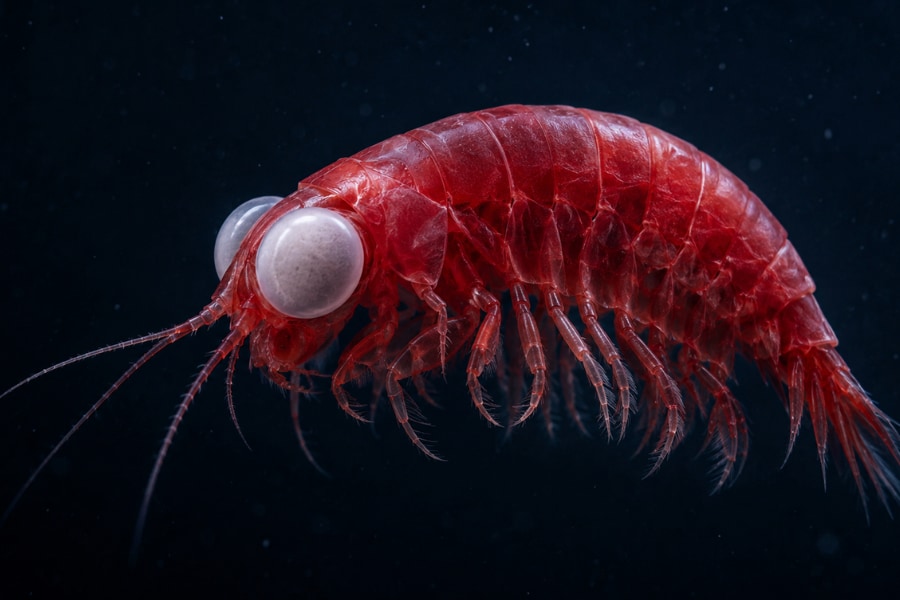 巨大な眼をもつ「新種ヨコエビ」を種子島沖の深海で発見