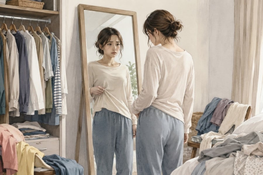 「着る服がない」悩みは、深い心理不安のサインである可能性