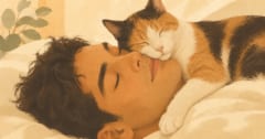 なぜネコは飼い主の上で眠るのかーー科学的理由を解説の画像 1/3