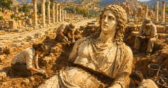 トルコの古代都市で、2500年前の「謎の巨大像」を発掘の画像 1/1