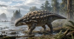 日本発「新種の装甲恐竜」を発見、北海道で見つかった化石から判明の画像 1/1