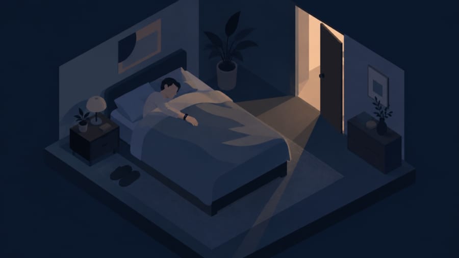 手首のセンサーで「夜に浴びた光」を測った