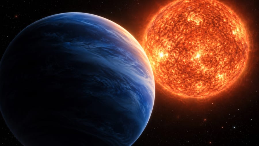 恒星の自転と「逆向き」に回る奇妙な惑星を発見