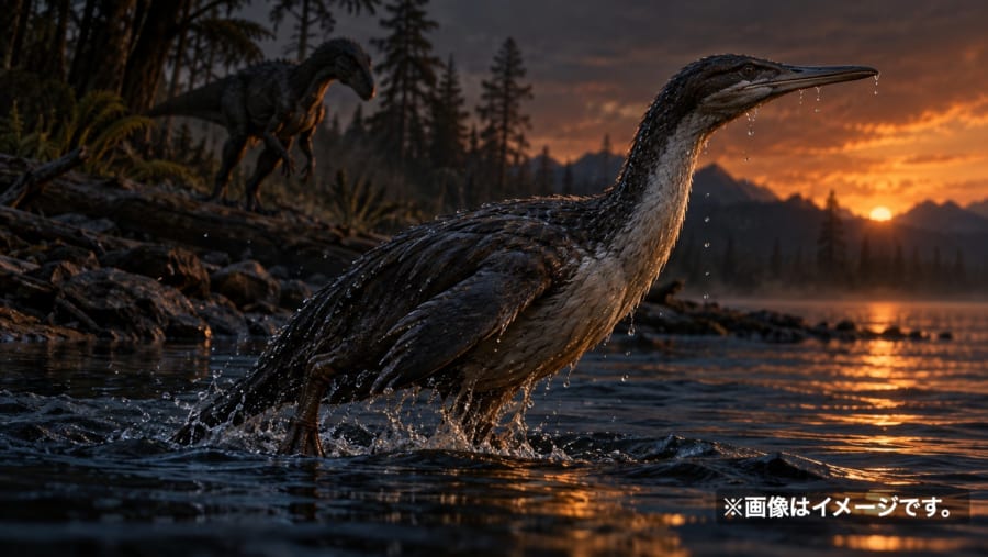 恐竜のふん化石から初の羽毛発見、現代の鳥に似た構造も判明