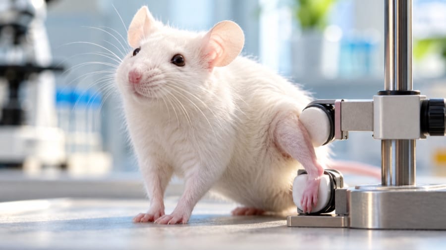 脚の骨を「ぎゅっと押す」と、動物の脳のけがの回復が進んだ
