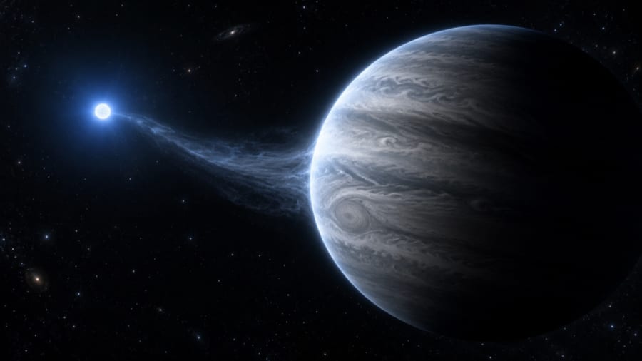 白色矮星に降っていた“ありえない金属”の正体とは？
