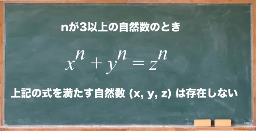 フェルマーの最終定理が示す命題。