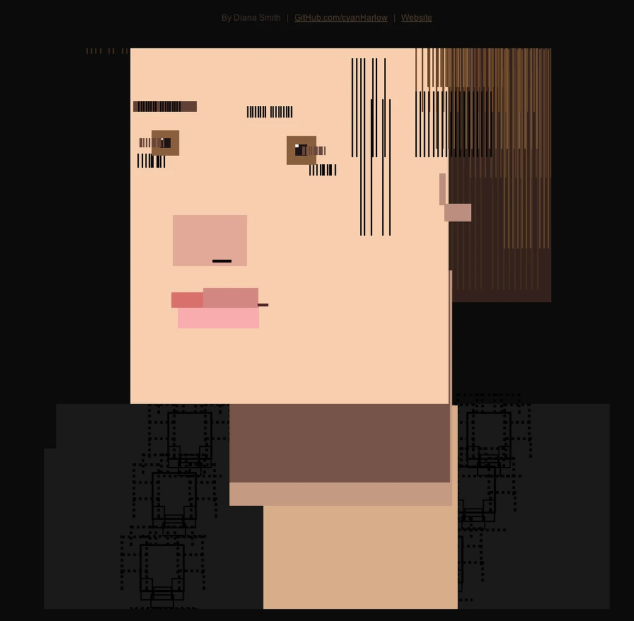 コードで作られた「ブラウザによって絵が変化する」肖像画が登場の画像 5/7