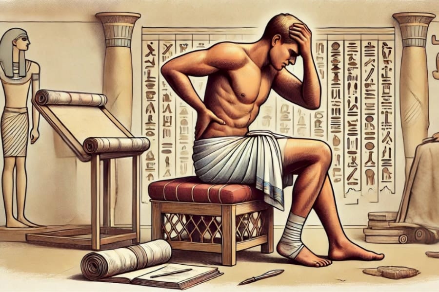 机や椅子がない！古代エジプト人「過酷なデスクワーク」で関節が変形するほど苦しんでいた
