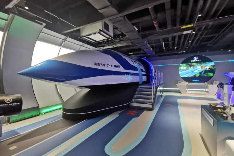 【時速4000km】中国が計画するレールガンみたいな鉄道「T-Flight」