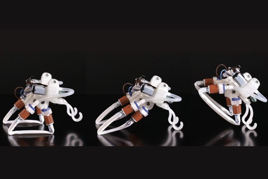 【なぜ脳が無くても賢い？】チューブと空気で歩く新ロボットは”足で考える”【しかも高速】