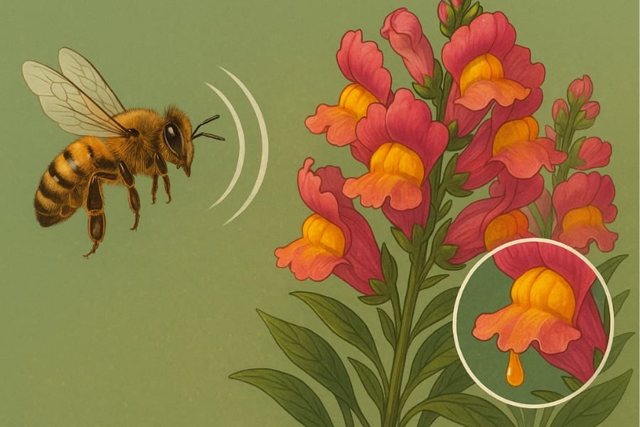ハチの羽音を聴き分けて、瞬時に「蜜を甘くできる」植物がいた！