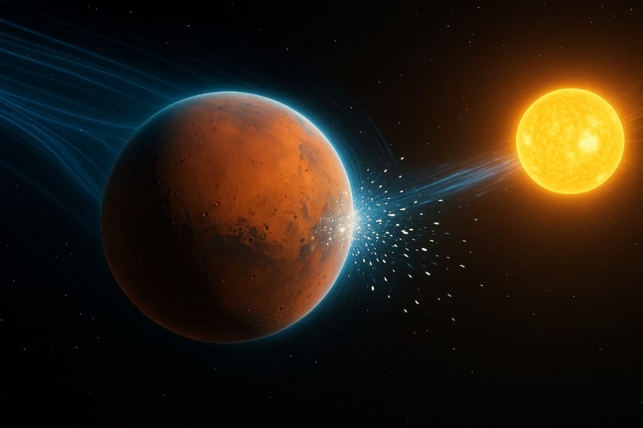 火星の大気が失われる「スパッタリング現象」の観測に初成功！