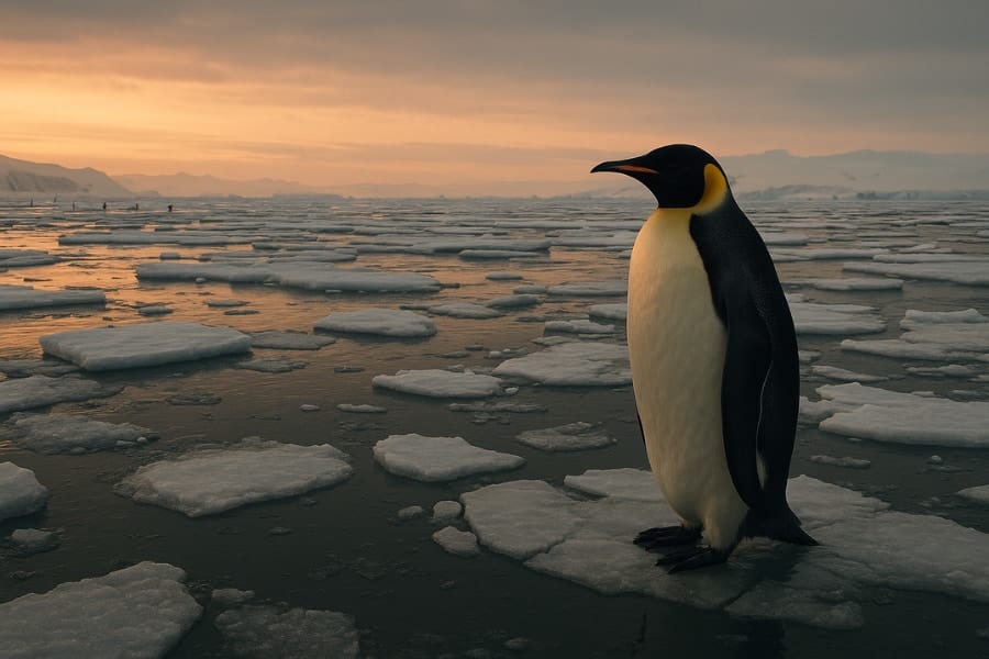 コウテイペンギンが従来の予測より「急速なペースで消えている」と判明