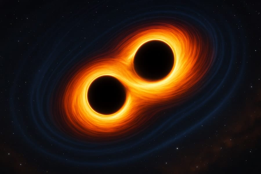 観測史上最大のブラックホール合体を確認、太陽質量の225倍に