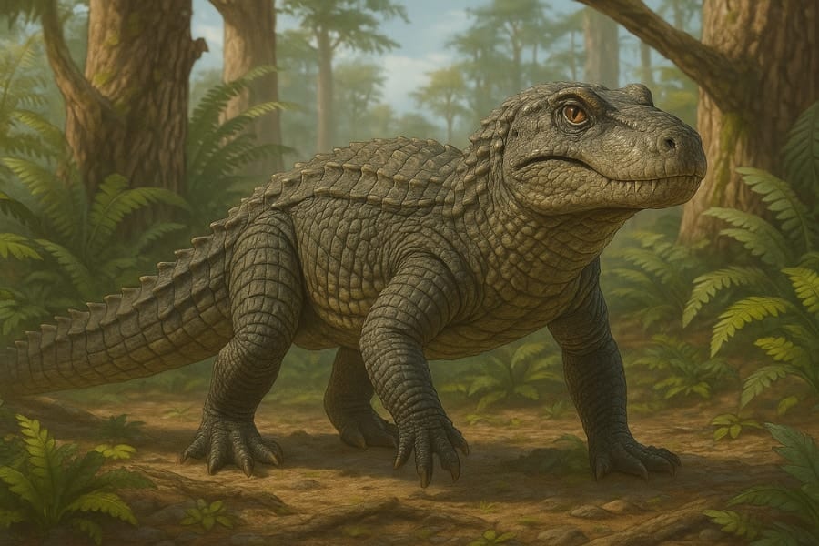 恐竜以前にいた「ワニの祖先」の新種発見、アーマーをまとっていた