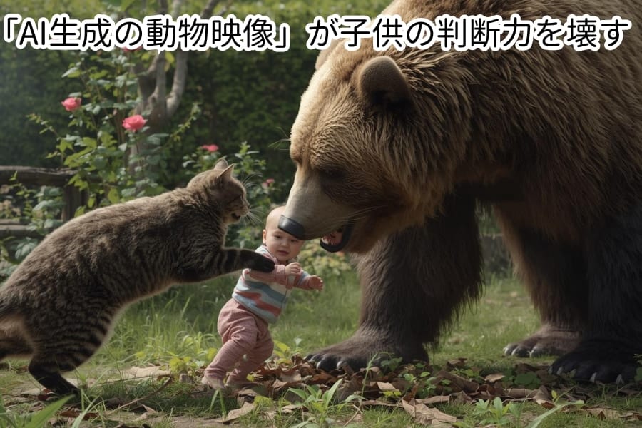 AI生成の「ありえない動物映像」が子供の”判断力”を破壊する