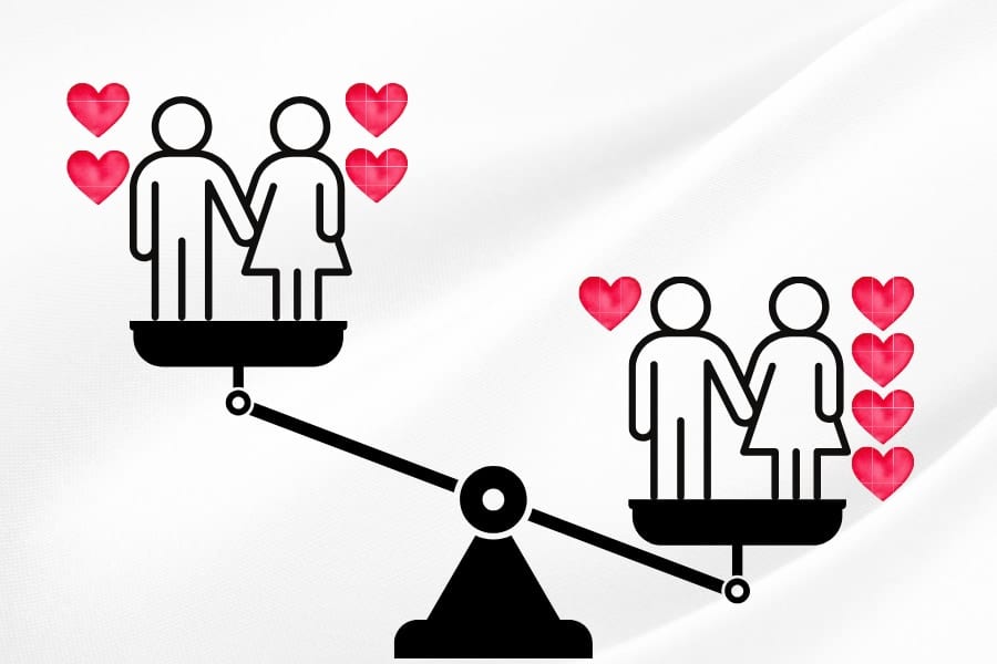 恋愛で大切なのは、2人の愛情表現の「差がない」ことではなく「総量」だった