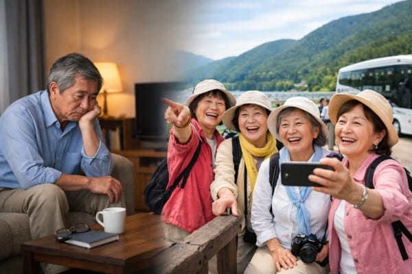 配偶者を亡くすと男性は認知症・死亡リスクが上昇するが、女性は幸福感と生活満足度が上昇する