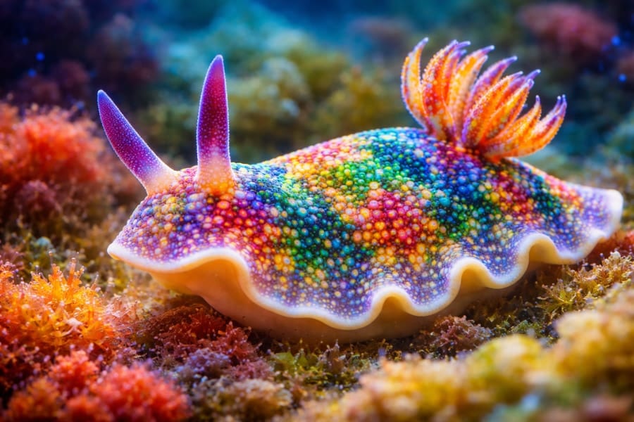 ウミウシの色彩は「構造色」だったと判明