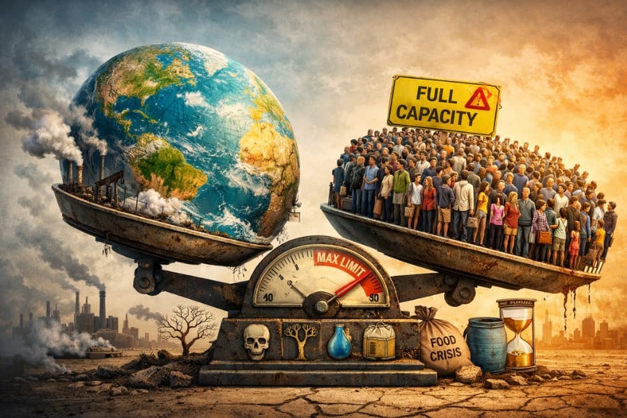 「世界人口はすでに地球のキャパを超えている」研究者が指摘