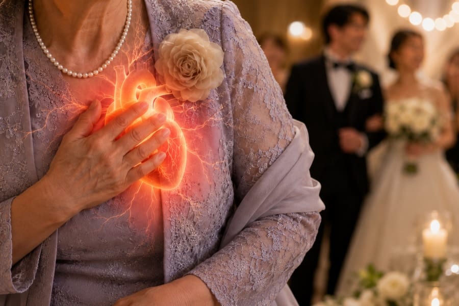 「幸せすぎは心臓に悪い?」娘の結婚式で救急受診した女性