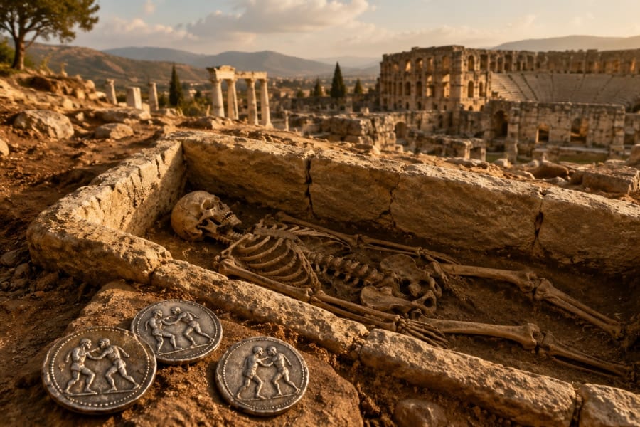 2400年前の「プロレスラー」の遺骨を発見した可能性、トルコ
