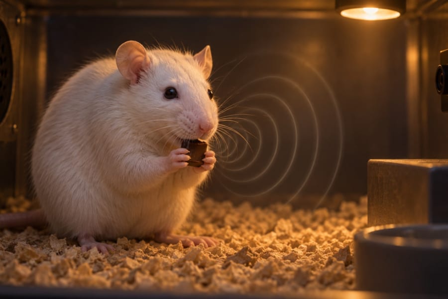 ラットはチョコを食べながら「おいしい」と鳴いていた