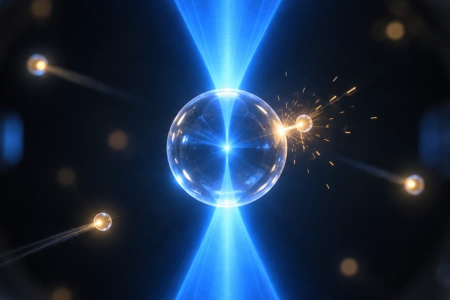 気体に圧力を与える根本、「原子1個の衝突」を検出することに成功