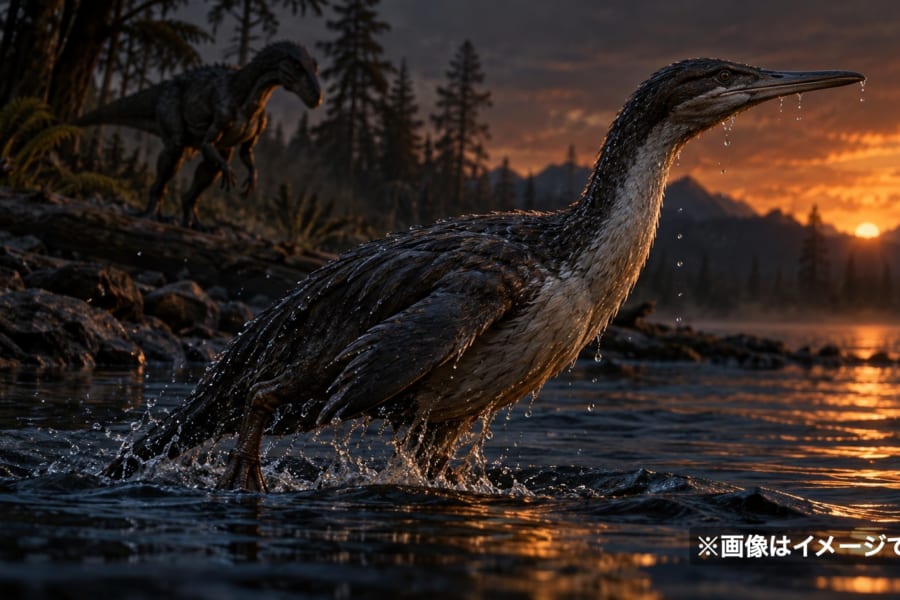 恐竜のふん化石から初の羽毛発見、現代の鳥に似た構造も判明