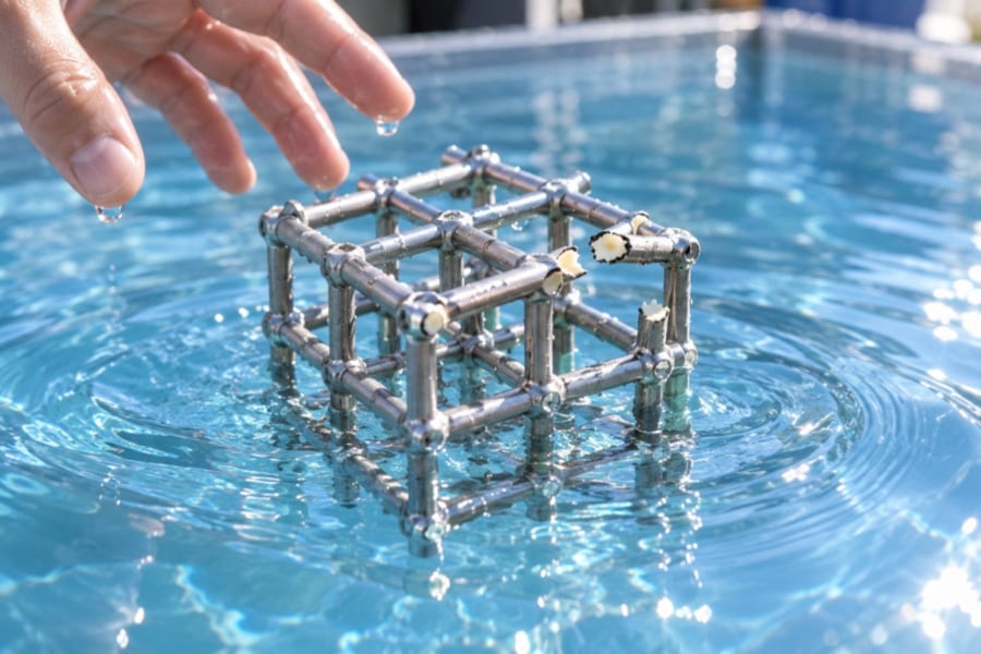 世界初の「水に浮くチタン」を開発、大きく壊れても沈まない