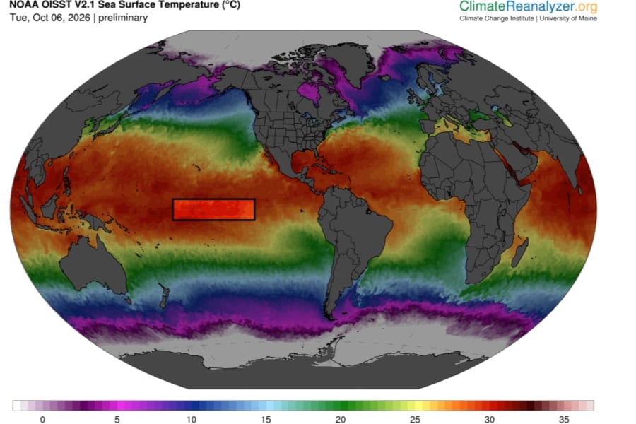 「最強のエルニーニョ」で海面水温が初めて「30℃超え」、観測史上最高に
